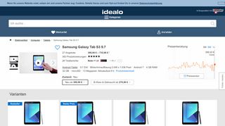 
                            11. Samsung Galaxy Tab S3 9.7 ab 382,47 € | Preisvergleich bei idealo ...