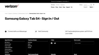 
                            8. Samsung Galaxy Tab S4 - Sign In / Out | Verizon Wireless