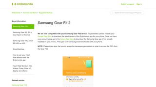 
                            8. Samsung Gear Fit 2 – Endomondo