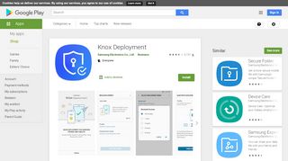 
                            11. Samsung Knox Deployment - Google Play