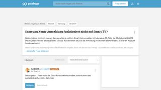 
                            7. Samsung Konto Anmeldung funktioniert nicht auf Smart TV? (Technik ...