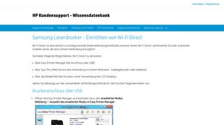 
                            6. Samsung Laserdrucker - Einrichten von Wi-Fi Direct - HP Support