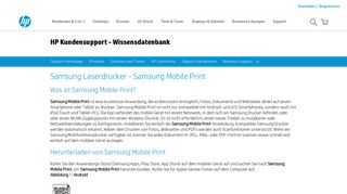 
                            5. Samsung Laserdrucker - Samsung Mobile Print | HP® Kundensupport
