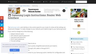 
                            3. Samsung Login: How to Access the Router Settings | RouterReset