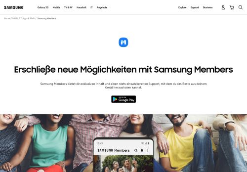 
                            13. Samsung Members | Apps | Samsung Österreich