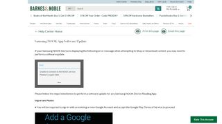 
                            10. Samsung NOOK App Software Update - Barnes & Noble