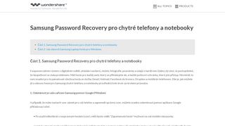 
                            11. Samsung Password Recovery pro chytré telefony a notebooky