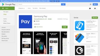 
                            4. Samsung Pay - Ứng dụng trên Google Play