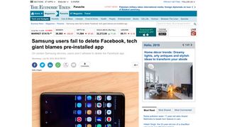 
                            7. Samsung phone: Samsung users fail to delete Facebook, tech giant ...