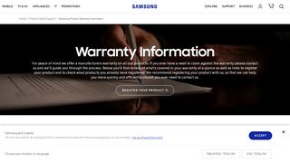 
                            13. Samsung Product Warranty Information | Samsung Support Malaysia