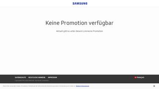 
                            8. Samsung Schweiz | Keine Promotion verfügbar