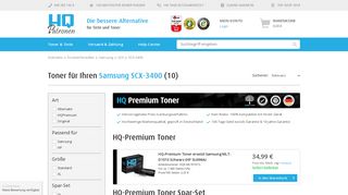 
                            11. Samsung SCX-3400 Toner online kaufen bei HQ Patronen