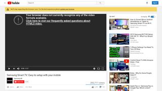 
                            12. Samsung Smart TV: Easy to setup with your mobile - YouTube