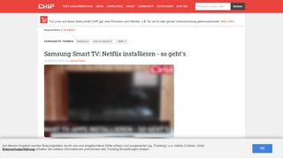 
                            13. Samsung Smart TV: Netflix installieren - so geht's - CHIP