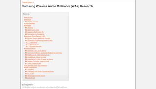 
                            4. Samsung Wireless Audio Multiroom (WAM) Research - Moosy Research