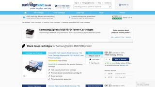 
                            8. Samsung Xpress M2875FD toner cartridges - Cartridge Save