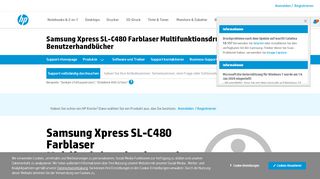 
                            3. Samsung Xpress SL-C480 Farblaser Multifunktionsdruckerserie ...