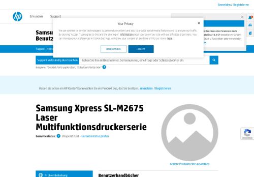 
                            2. Samsung Xpress SL-M2675 Laser Multifunktionsdruckerserie ...