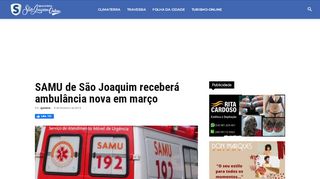 
                            12. SAMU de São Joaquim receberá ambulância nova em março
