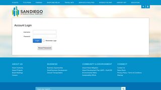 
                            8. San Diego International Airport > Login