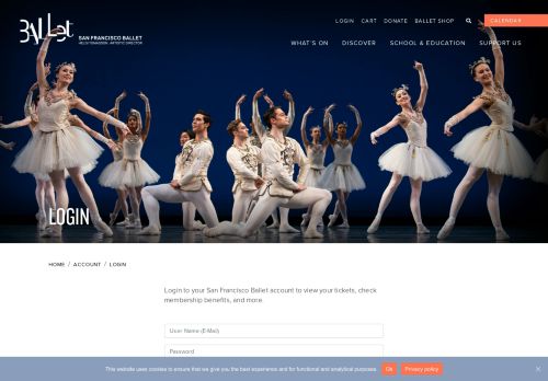 
                            11. San Francisco Ballet - Login