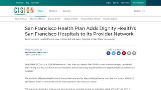 
                            7. San Francisco Health Plan Adds Dignity Health's San Francisco ...