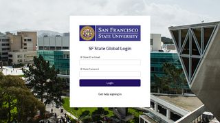 
                            5. San Francisco State University - SF State Global Login