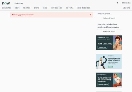 
                            11. sandbox access - Now Platform - ServiceNow Community