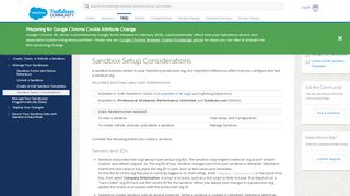 
                            9. Sandbox Setup Considerations - Salesforce Help