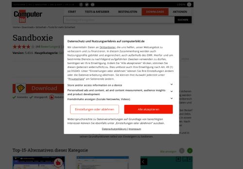 
                            4. Sandboxie 5.28 - Download - COMPUTER BILD
