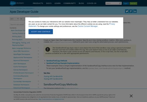 
                            3. SandboxPostCopy Interface | Apex Developer Guide | Salesforce ...