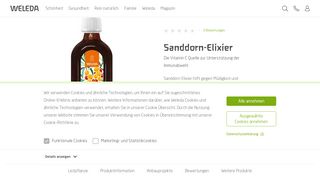 
                            10. Sanddorn-Elixier – zertifizierter biologischer Drink mit Vitamin C