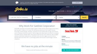 
                            13. SanDisk Corporation Careers, SanDisk Corporation Jobs in Ireland ...