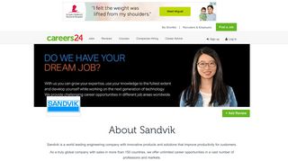 
                            12. Sandvik Jobs and Vacancies - Careers24