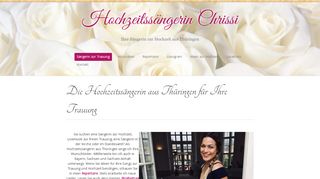 
                            6. Sängerin zur Trauung - Hochzeitssängerin Chrissi für Ihre Trauung