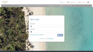 
                            5. Sani Resort, Agent Login