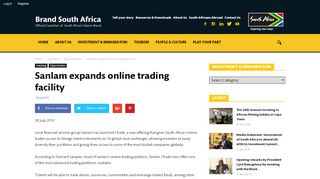 
                            13. Sanlam expands online trading facility - Brand South Africa