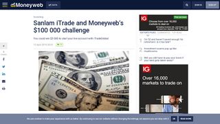 
                            5. Sanlam iTrade and Moneyweb's $100 000 challenge - Moneyweb