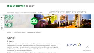 
                            12. Sanofi | Industriepark Höchst