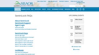 
                            10. Santa Barbara Association of Realtors - SentriLock FAQs
