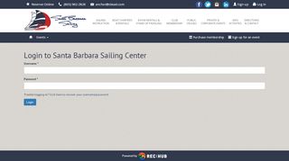 
                            3. Santa Barbara Sailing Center - Pinfire Club Manager - Login