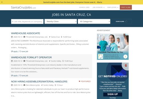 
                            3. Santa Cruz CA Jobs & Employment | Search for Jobs | SantaCruzJobs ...