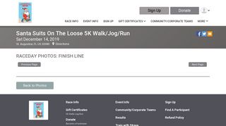 
                            11. Santa Suits On The Loose 5K Walk/Jog/Run: Finish Line - RunSignup