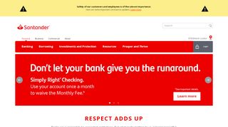 
                            10. Santander Bank: Online Bank Account | Personal Banking