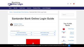 
                            6. Santander Bank Online Login Guide - Online Banking