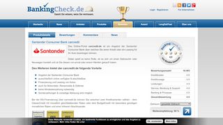 
                            9. Santander Consumer Bank carcredit | BankingCheck.de