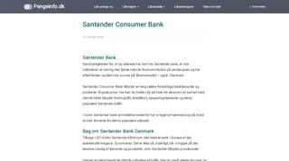 
                            12. Santander Consumer Bank – Lån op til 350.000 kr. i dag ...