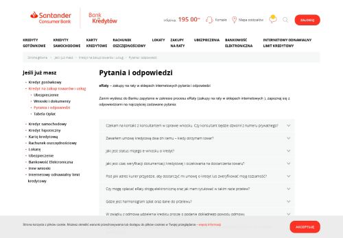 
                            5. Santander Consumer Bank S.A. / Jeśli już masz / Kredyt na zakup ...