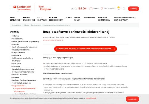 
                            5. Santander Consumer Bank S.A. / O Banku / Bezpieczeństwo ...