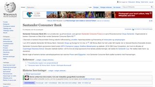
                            8. Santander Consumer Bank - Wikipedia, den frie encyklopædi